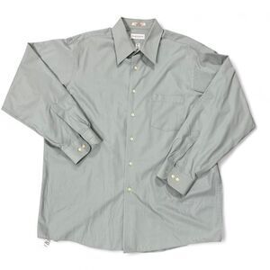 Van Heusen light green button up dress shirt Size XL